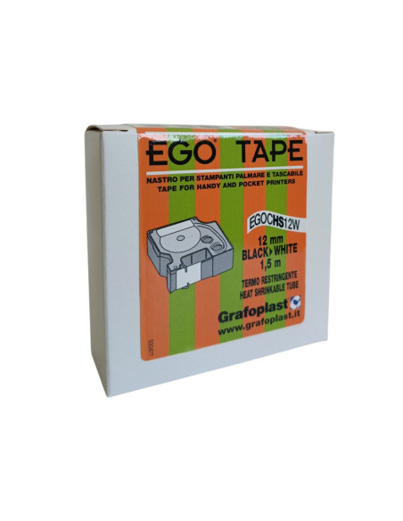 Grafoplast egochs12w nastro termorestr bianco 12mm